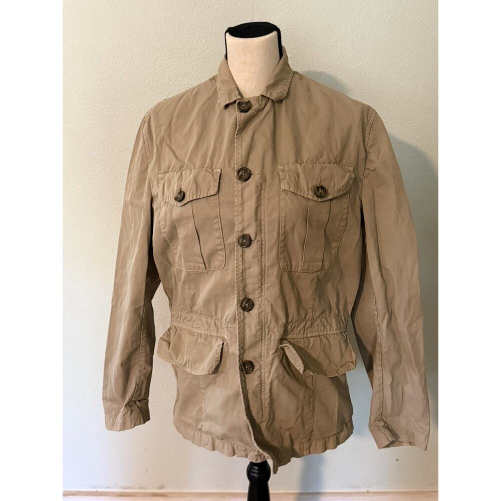 Banana Republic Men's Vintage Army Green 100% Cotton Safari & Travel Jacket S